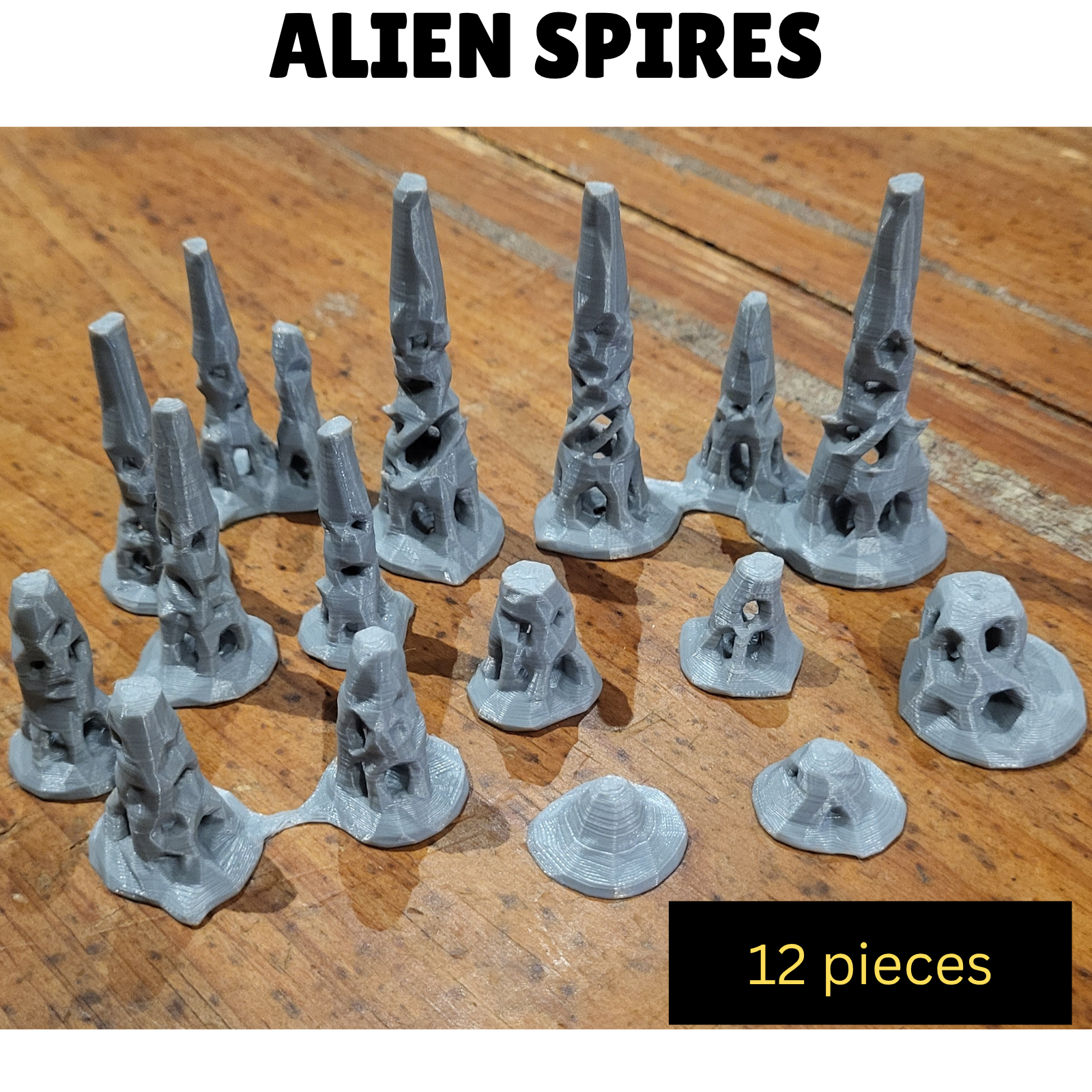 Alien Spires for Warhammer 12 pieces