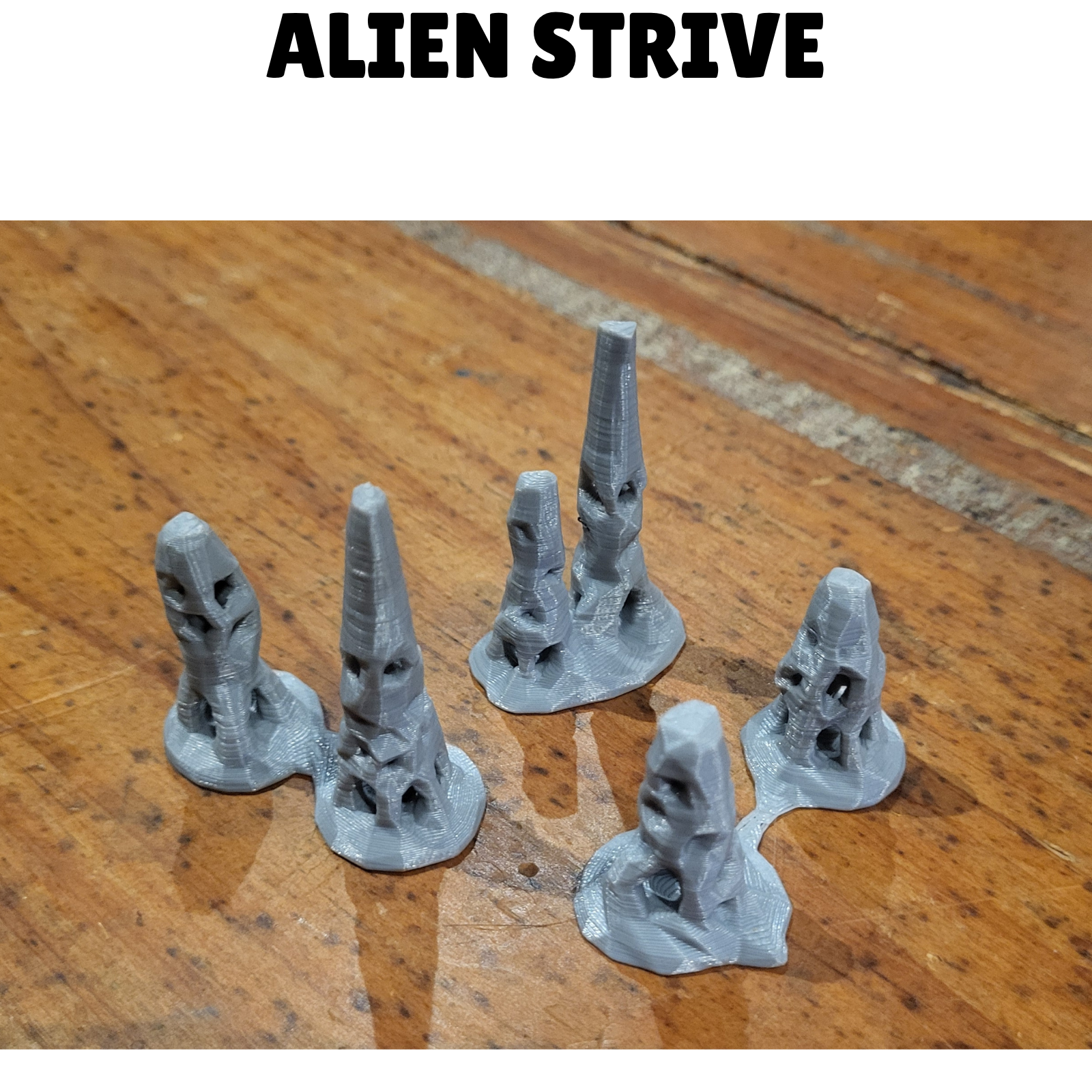 Alien Spires for Warhammer Medium pieces