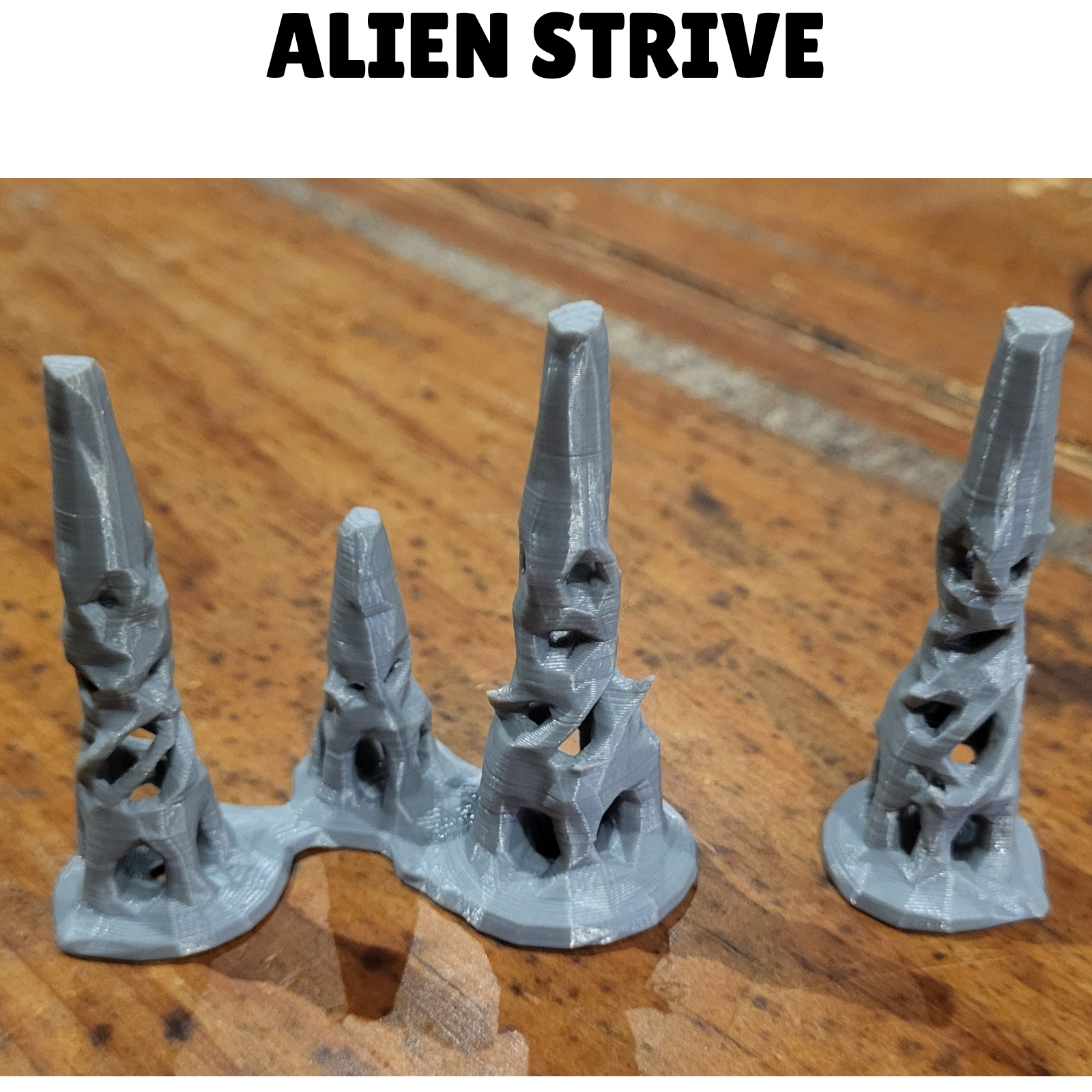 Alien Spires for Warhammer big pieces
