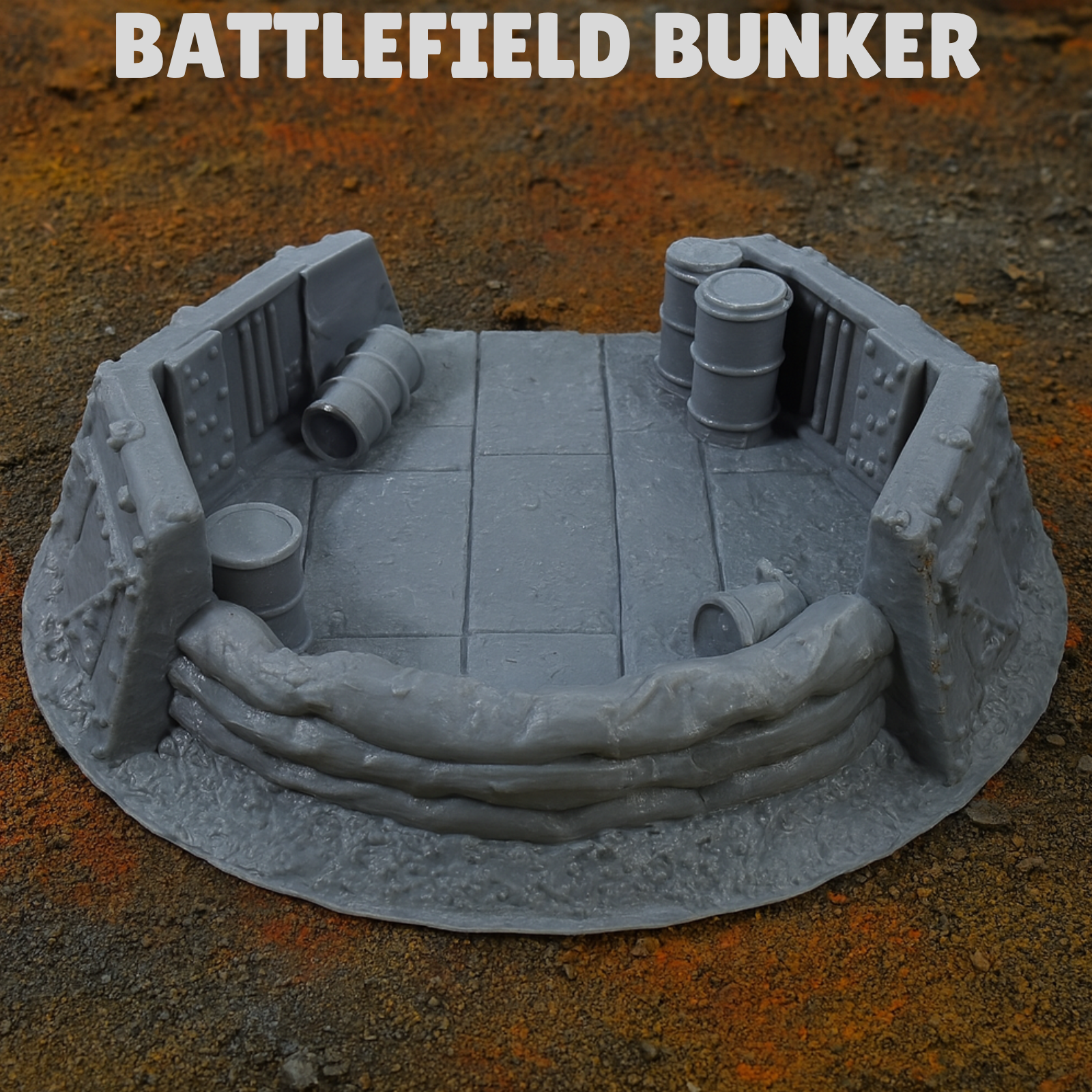 Battlefield Bunker Front for Warhammer