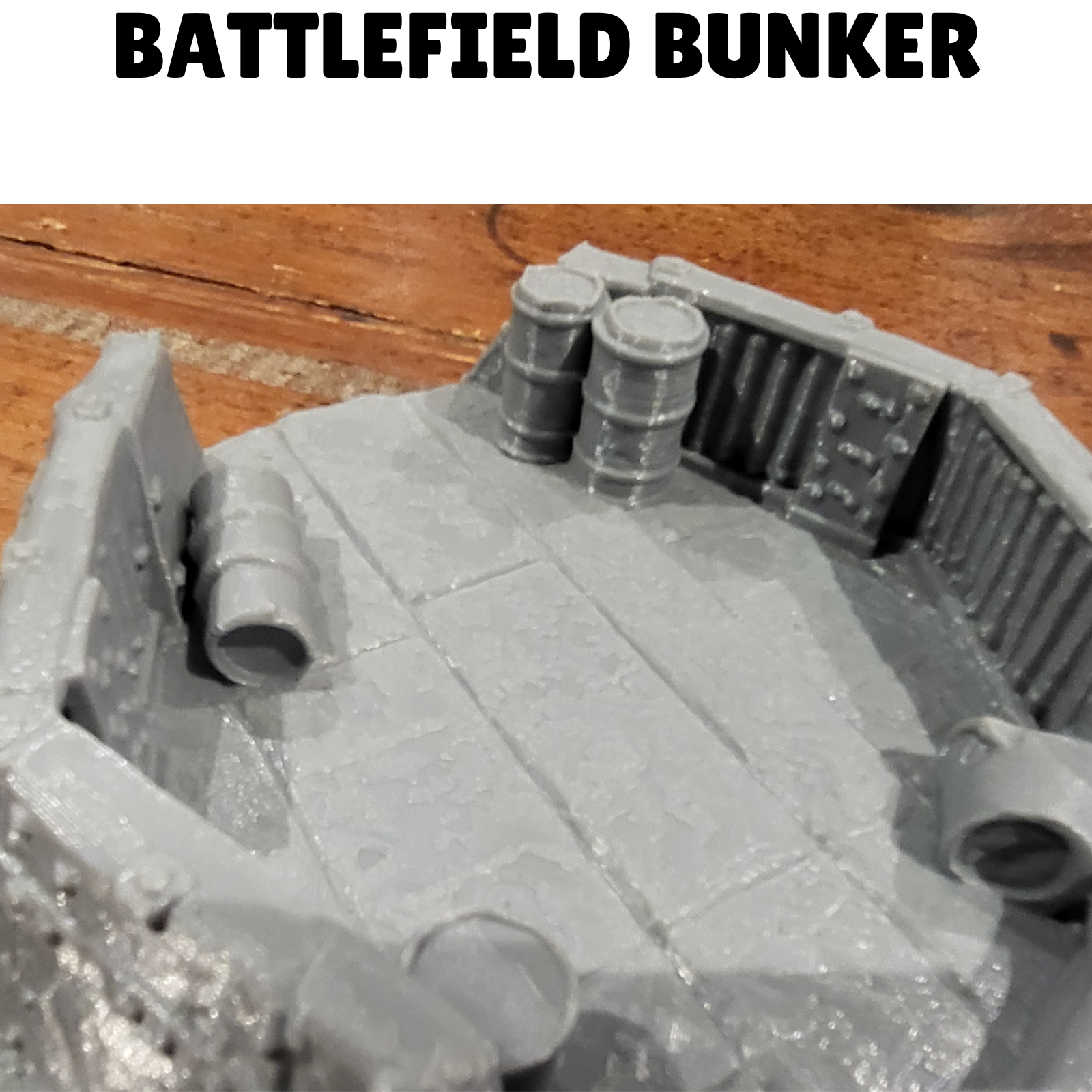 Battlefield Bunker rear for Warhammer